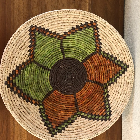 Flower design southwest boho basket - Picture 3 of 4